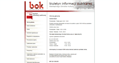 Desktop Screenshot of bip.bok.waw.pl